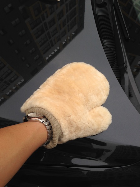 sheepskin wash mitt